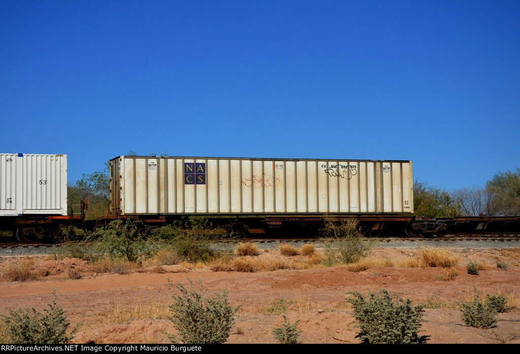 TTAX Spine Car with Fgrromex container ex-NACS