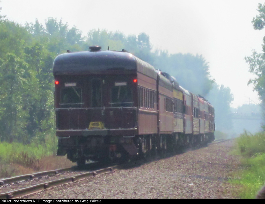 The Pacific Express heads off towards Meadville, PA on the WNYP