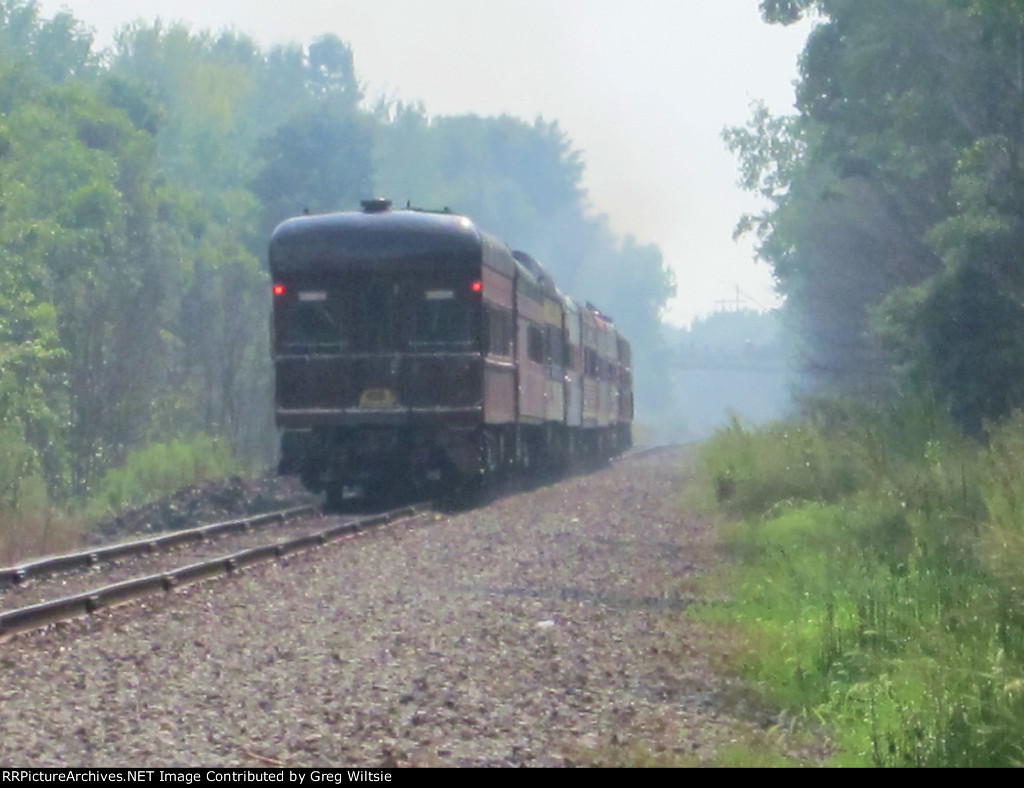 The Pacific Express heads off towards Meadville, PA on the WNYP