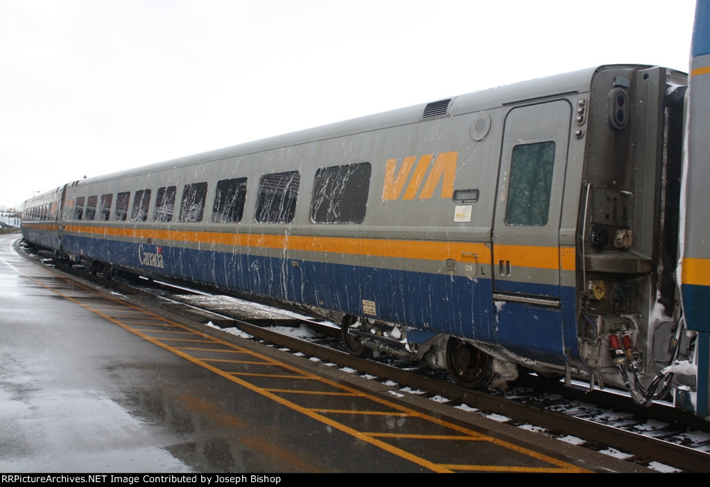 Via Coach Covered in Snow