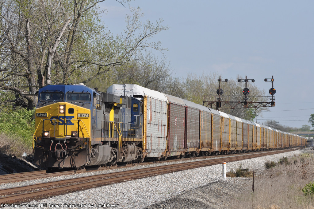 CSXT 677 On CSX Q 268 Northbound