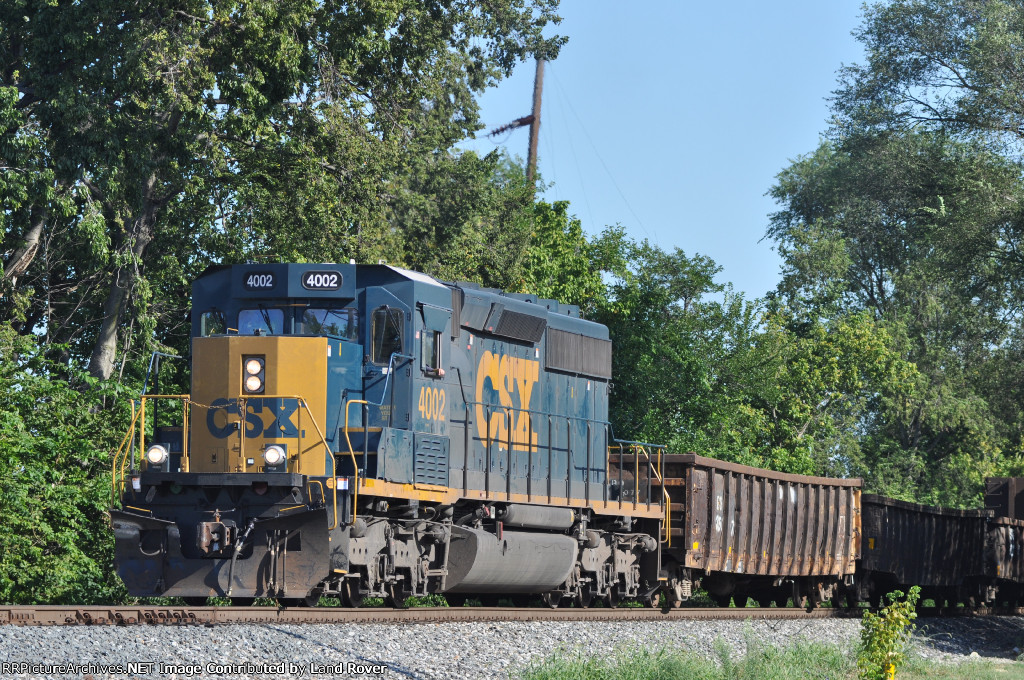 CSXT 4002 On CSX J 783 Eastbound