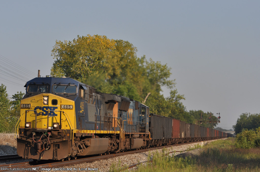 CSXT 485 On CSX T 801 Northbound