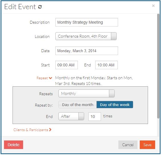 monthly recurring bookings