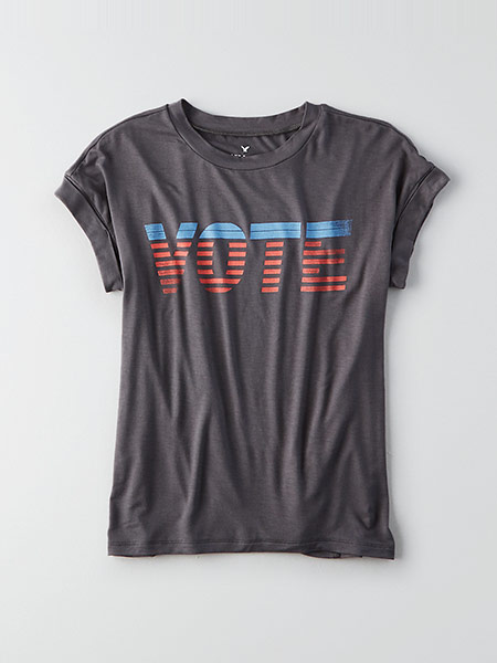 AEO Soft & Sexy Rock the Vote T-Shirt