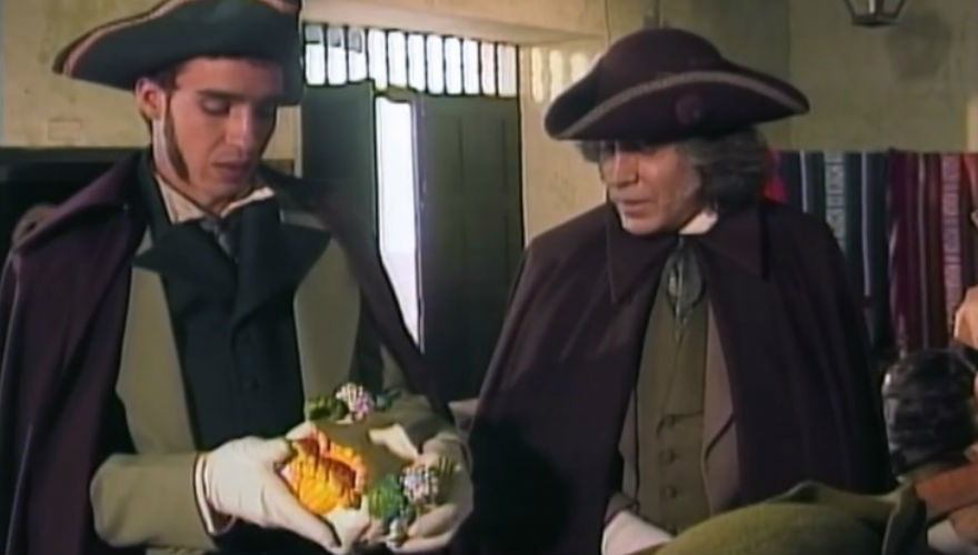 Actores de la serie recrean el episodio de el Florero de Llorente