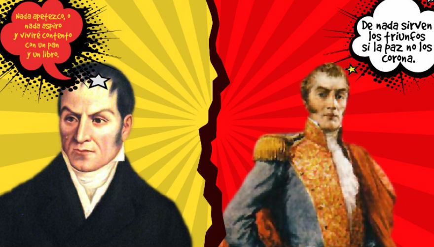 Imagen de los próceres Camilo Torres y Antonio Nariño