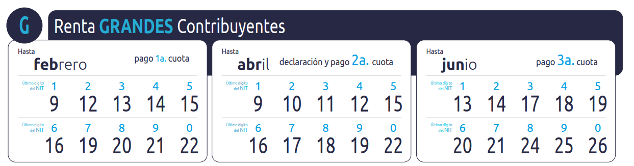 Calendario tributario 2024