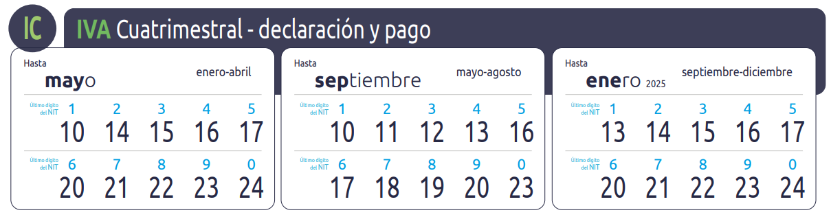 Calendario tributario 2024