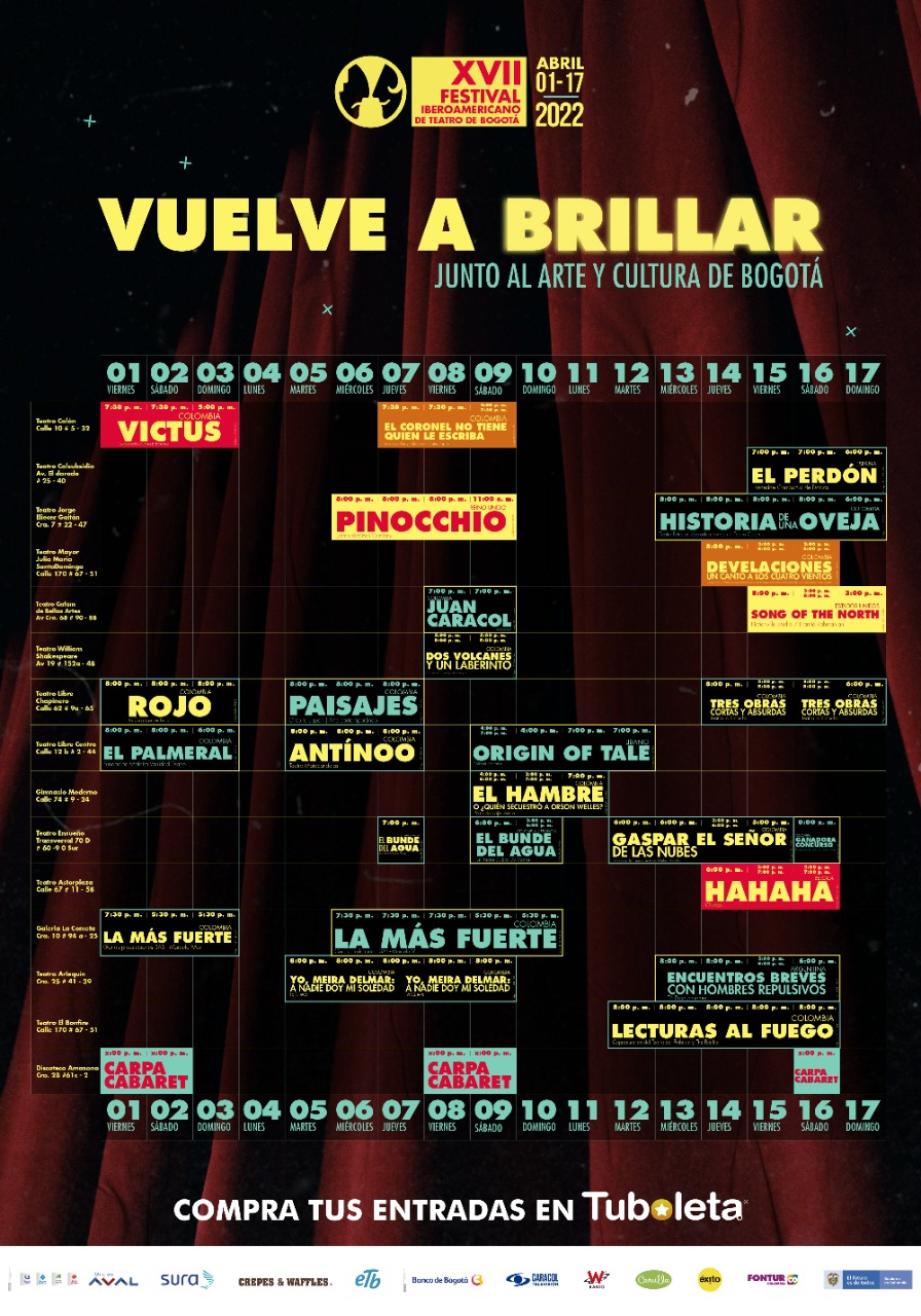 Programación Festival Iberoamericano de Teatro