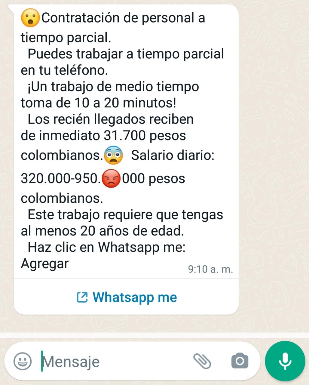 Ejemplo estafas por internet