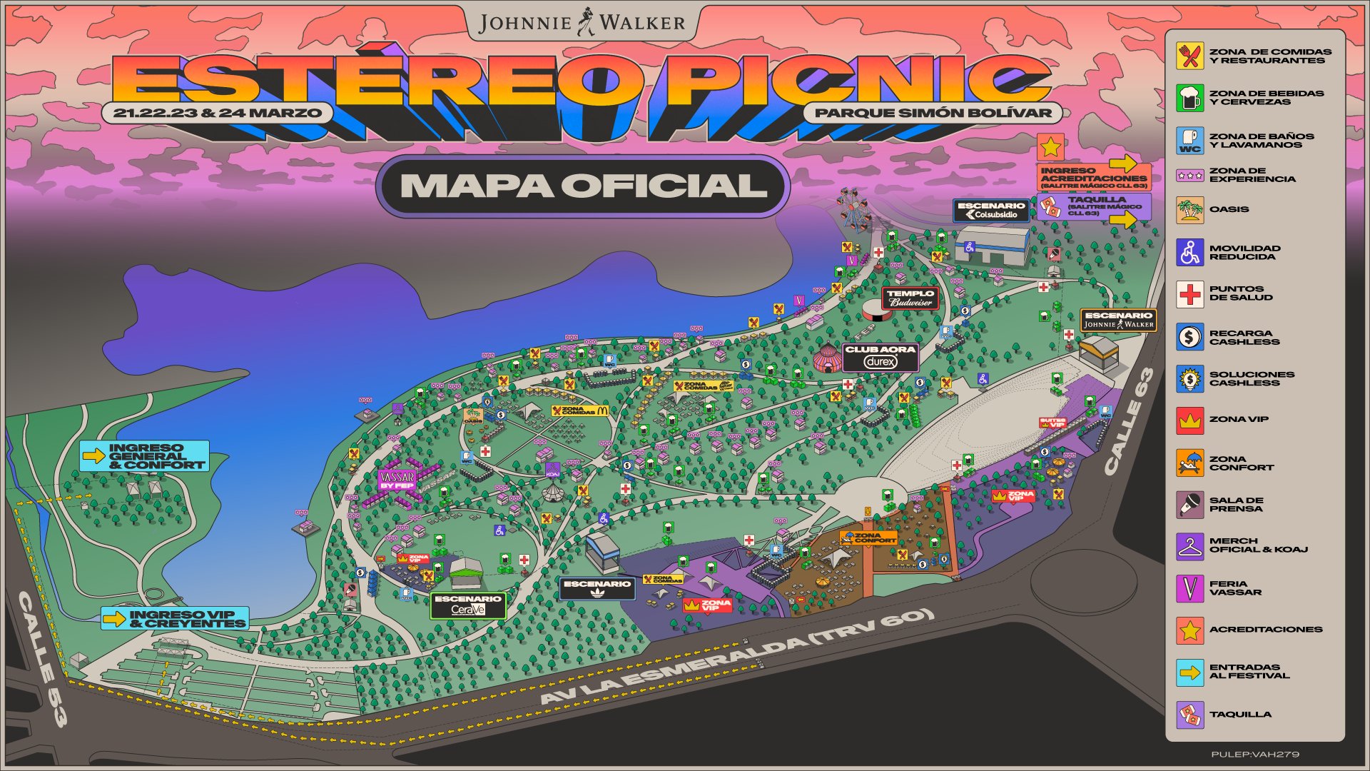Mapa Festival Estéreo Picnic