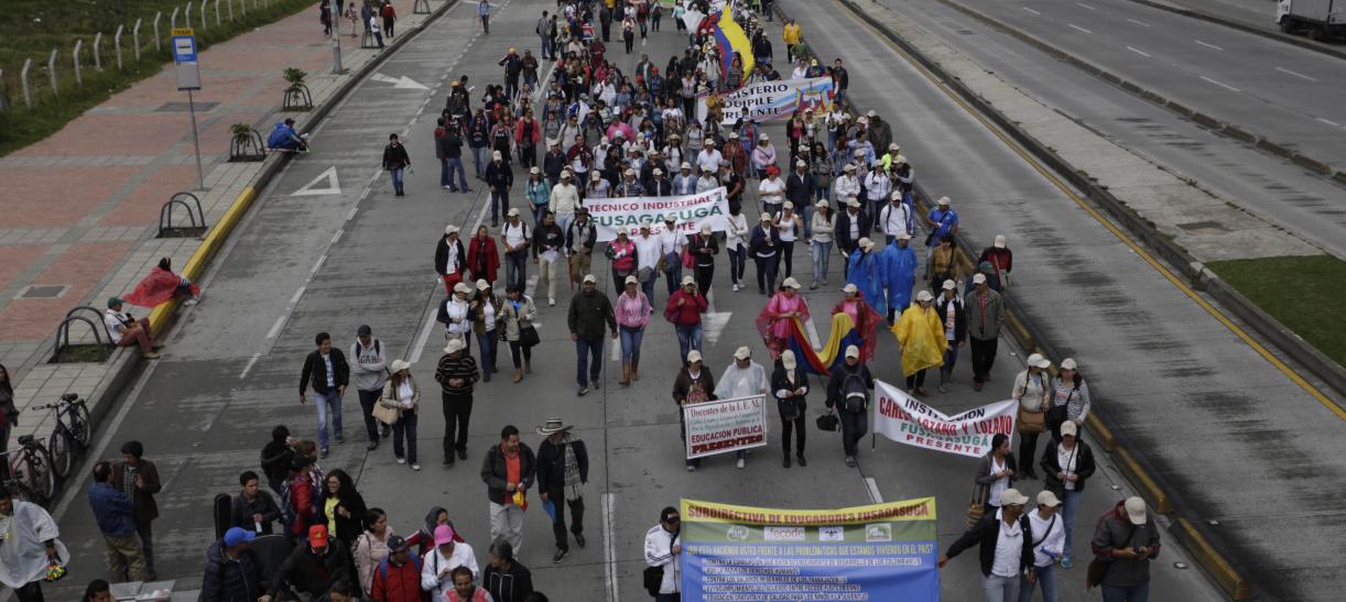 Marchas en Bogotá 