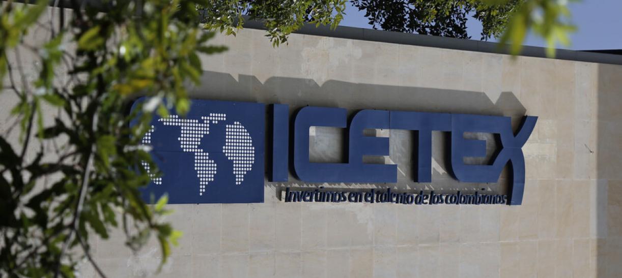 Foto de la fachada del edificio del Icetex en Bogotá.