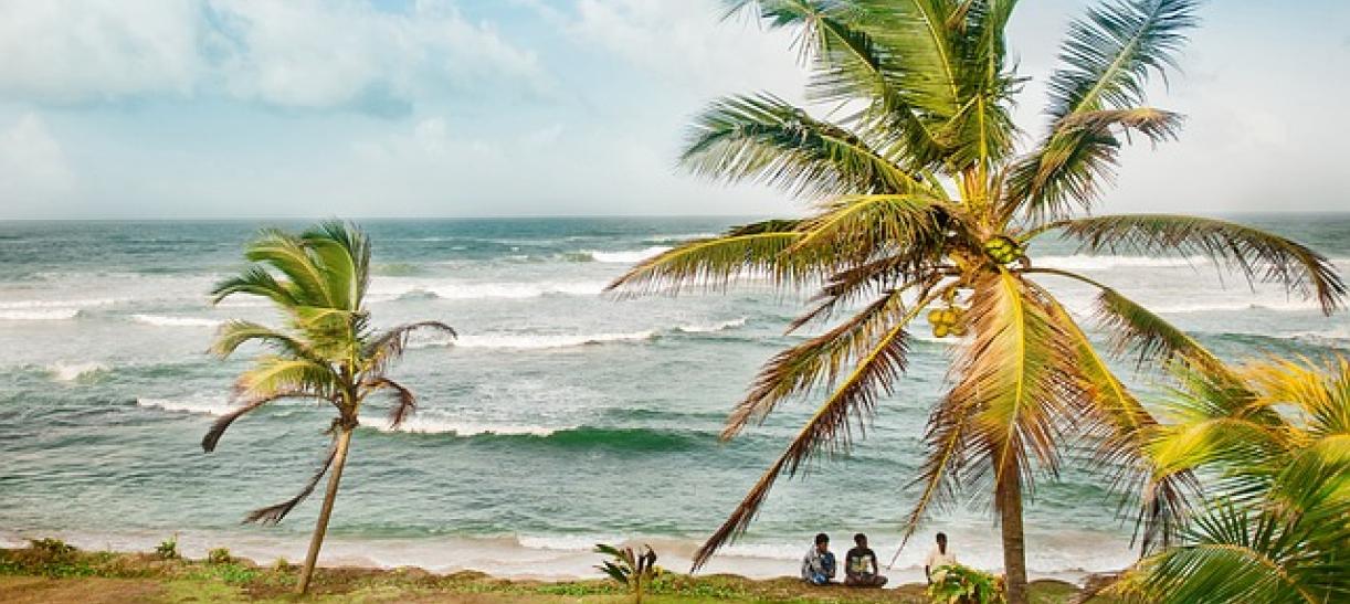 Imagen de una playa. Ilustra nota sobre onda tropical que se avecina al Caribe colombiano.