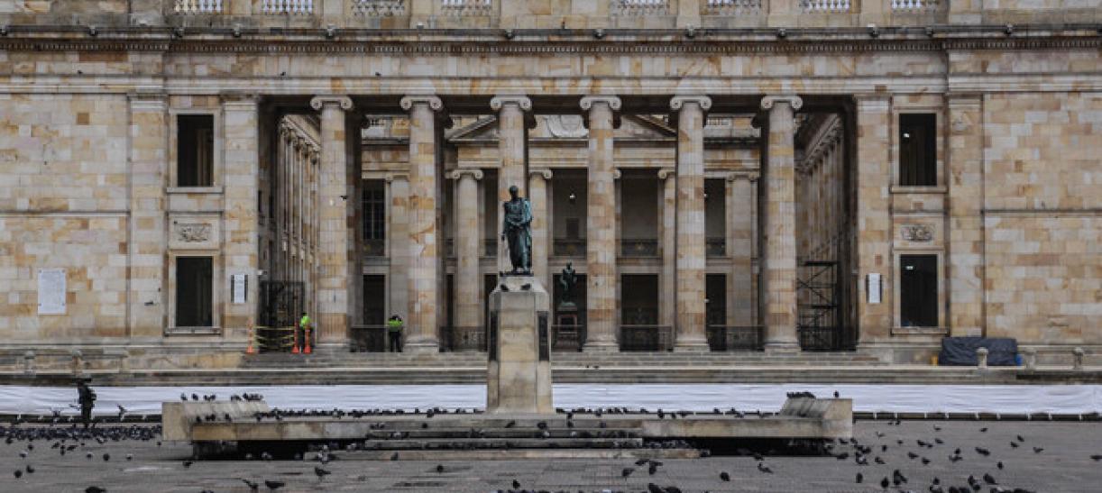 Capitolio Nacional, Plaza de Bolívar, Bogotá. Ilustra nota sobre Congreso de la República.