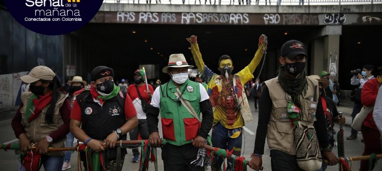 Así marchó la minga indígena en Bogotá