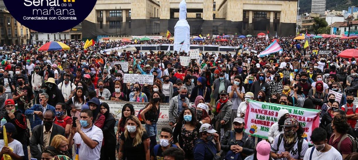 Este 21 de octubre se implementó por primera vez el nuevo protocolo de manifestaciones en Colombia