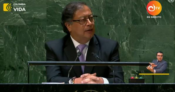 "Propongo acabar con la guerra y reformar el sistema financiero", presidente Petro en la ONU