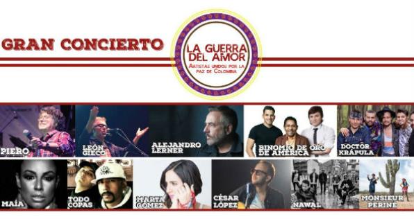 Los artistas le cantan a la paz 