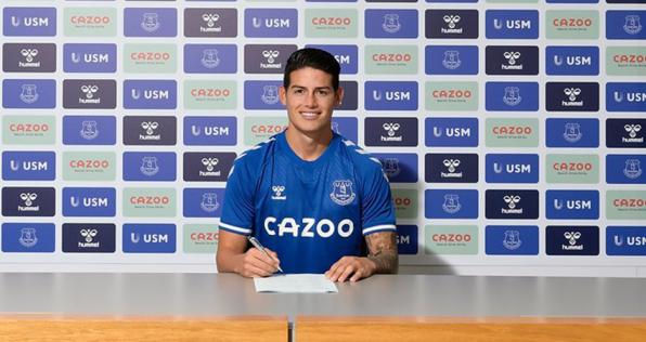 La llegada de James al Everton y más datos para iniciar el día