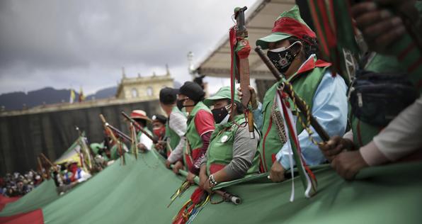 Así se vivió la primera jornada de la minga en Bogotá