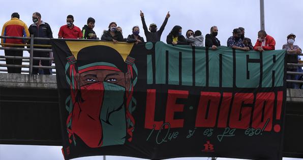 La minga indígena se une al paro nacional