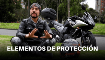 Los elementos de protección que debe portar un motociclista