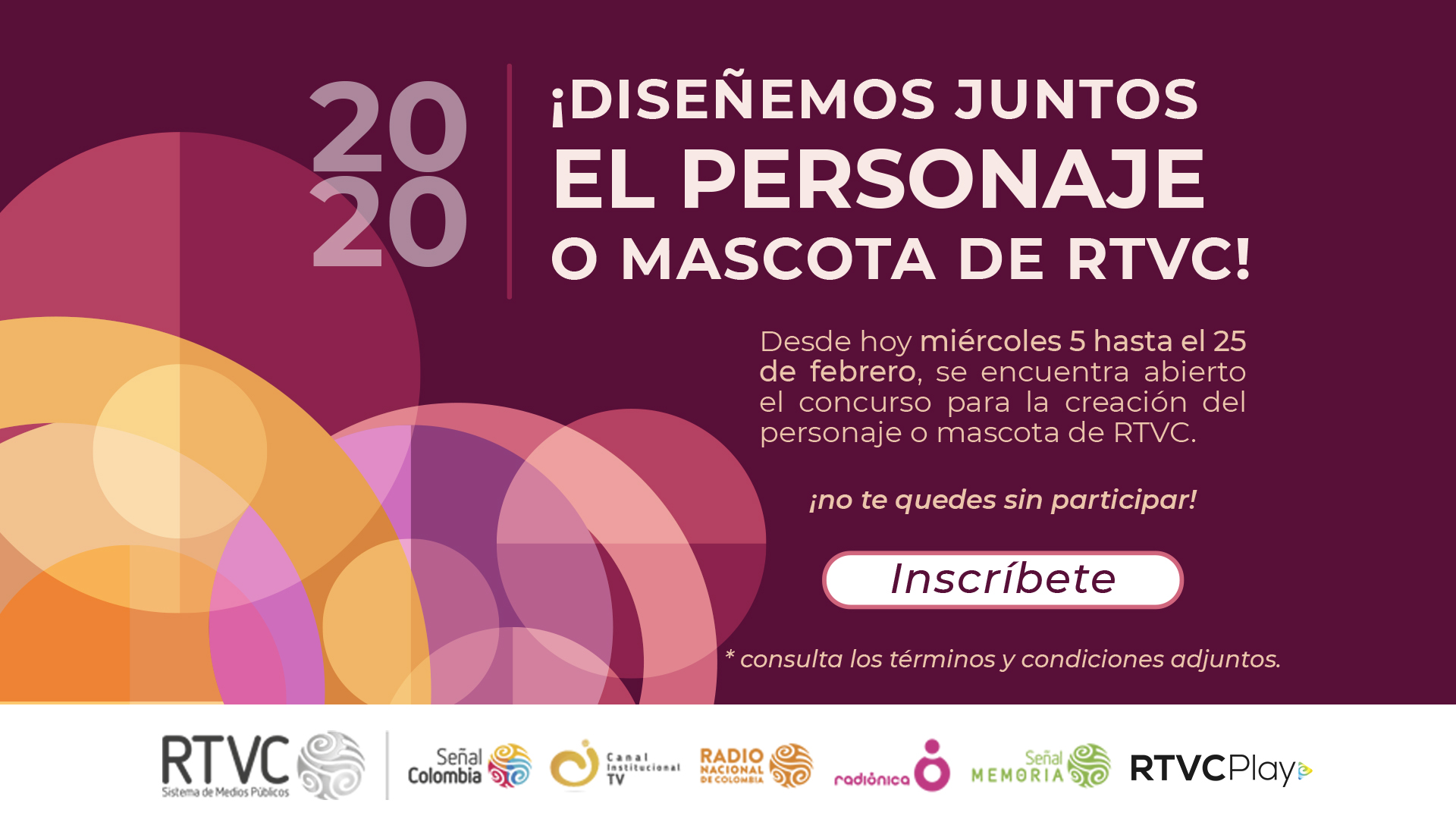 ¡Diseñemos juntos el personaje o mascota de RTVC!