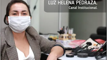 ‘‘En los Medios Públicos compartimos la hermosa labor de maquillar, haciendo nuestro trabajo con dedicación’’: Luz Helena Pedraza Vargas.