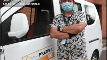 ‘‘En el tiempo que llevo trabajando para RTVC, los colaboradores me han hecho sentir parte de esta extraordinaria familia’’: Jorge Ostos.