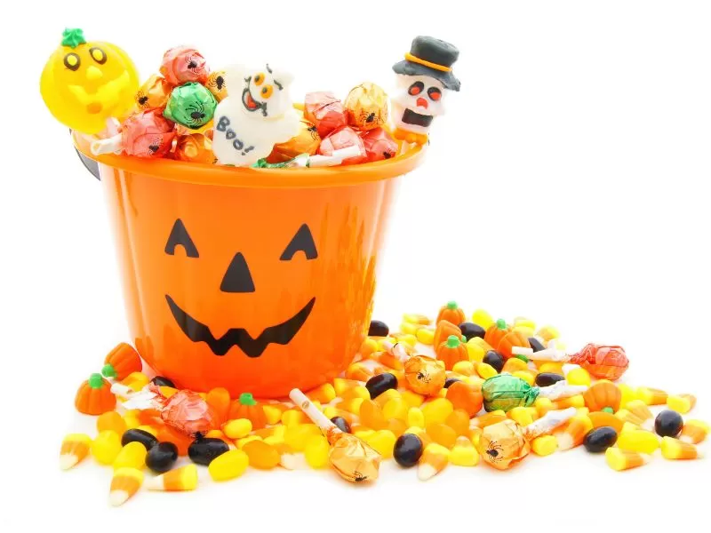 Calabaza de dulces Halloween