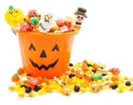 Calabaza de dulces Halloween