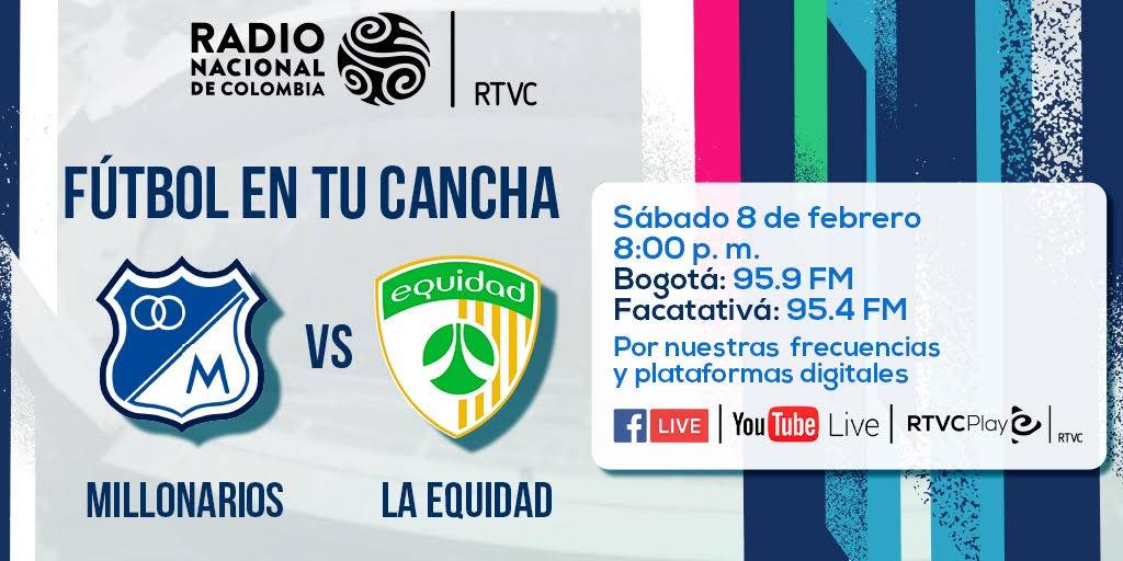 ESTE SÁBADO 8 DE FEBRERO MILLONARIOS Y LA EQUIDAD SE ENFRENTAN EN UN DUELO CLAVE EN EL CAMPÍN ESTE SÁBADO 8 DE FEBRERO MILLONARIOS Y LA EQUIDAD SE ENFRENTAN EN UN DUELO CLAVE EN EL CAMPÍN
