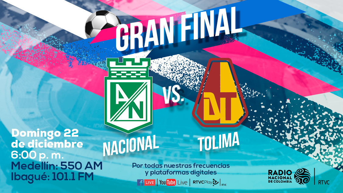 Dónde vivir la gran final de la Liga colombiana 2024: Nacional vs. Tolima Dónde vivir la gran final de la Liga colombiana 2024: Nacional vs. Tolima