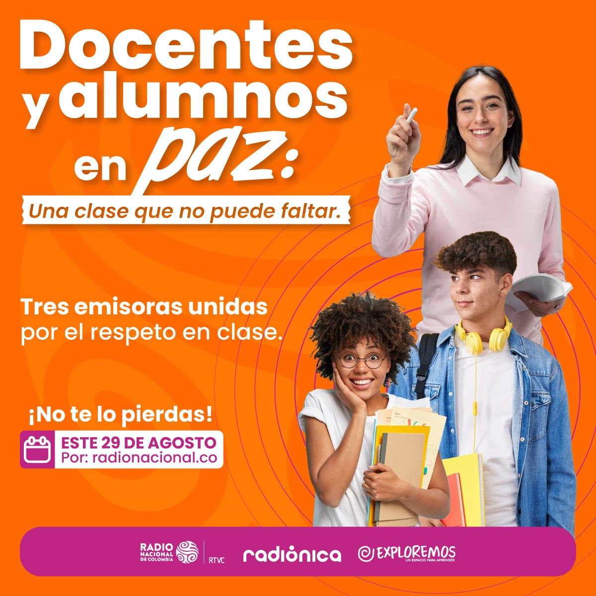 Docentes y alumnos en paz: una clase que no puede faltar Docentes y alumnos en paz: una clase que no puede faltar