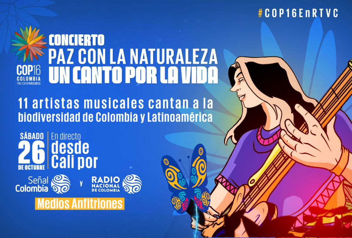 ¡Gratis! El concierto ‘Paz con la Naturaleza: un canto por la vida’ se verá y escuchará en cualquier lugar de Colombia ¡Gratis! El concierto ‘Paz con la Naturaleza: un canto por la vida’ se verá y escuchará en cualquier lugar de Colombia