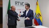 RTVC firma alianza con RAI Italia para intercambio de contenidos