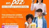 Docentes y alumnos en paz: una clase que no puede faltar