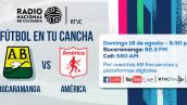 Dónde escuchar Bucaramanga vs. América de Cali este domingo 