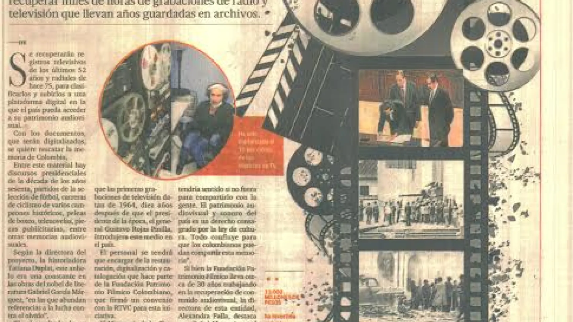 Artículo Portafolio impreso sobre Señal Memoria