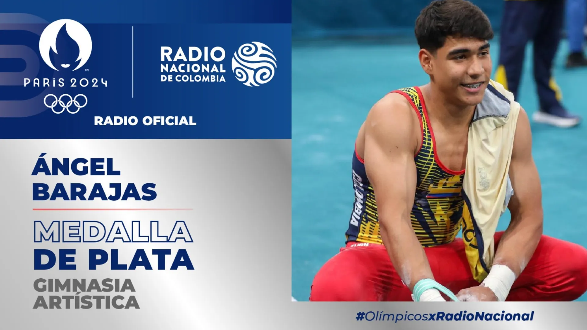 Escuche como Ángel Barajas gana la primera medalla para Colombia en los Juegos