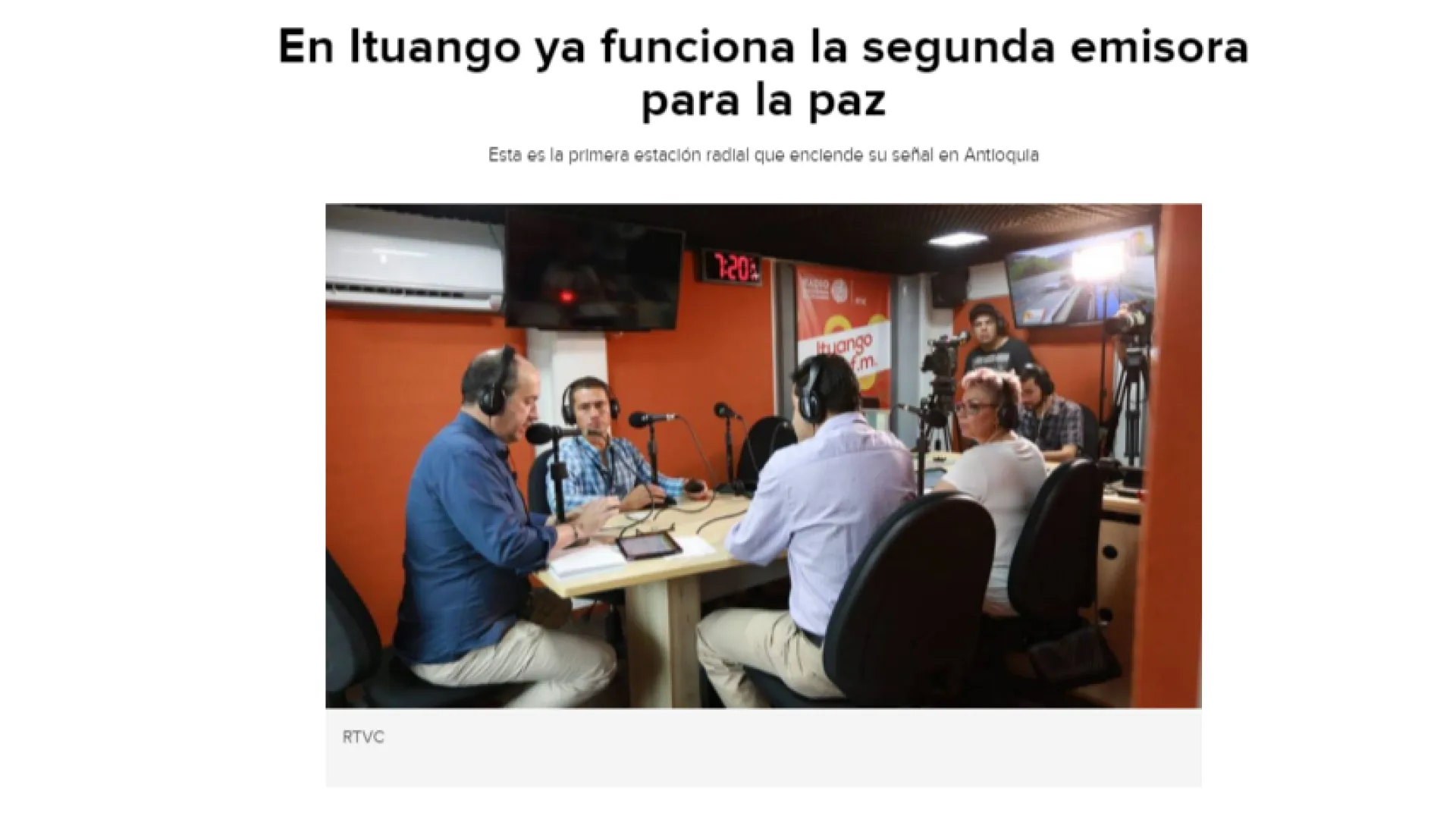 La segunda emisora de Pedagogía para la paz en Caracol Radio