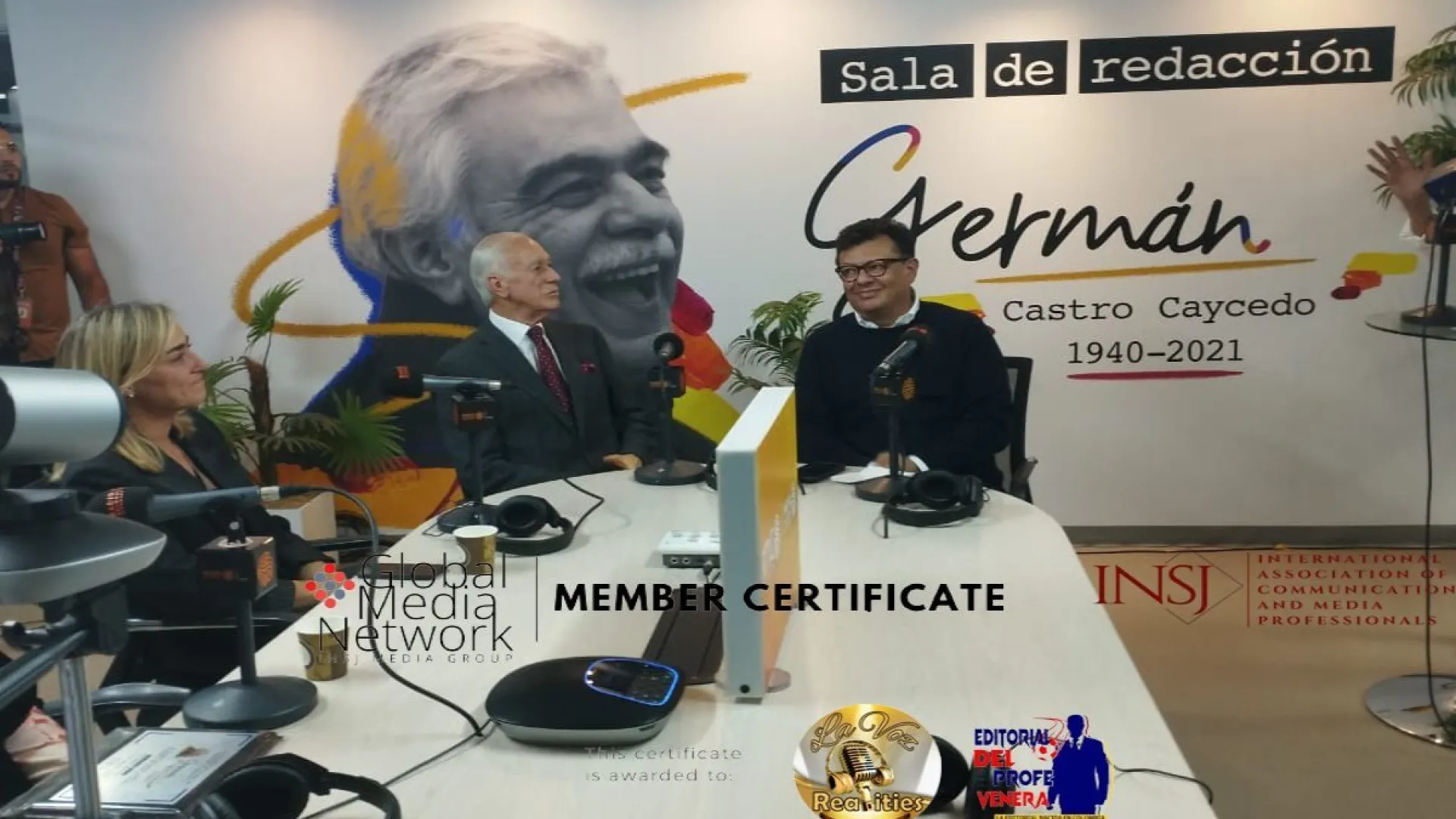 Honores a Germán Castro Caycedo en RTVC