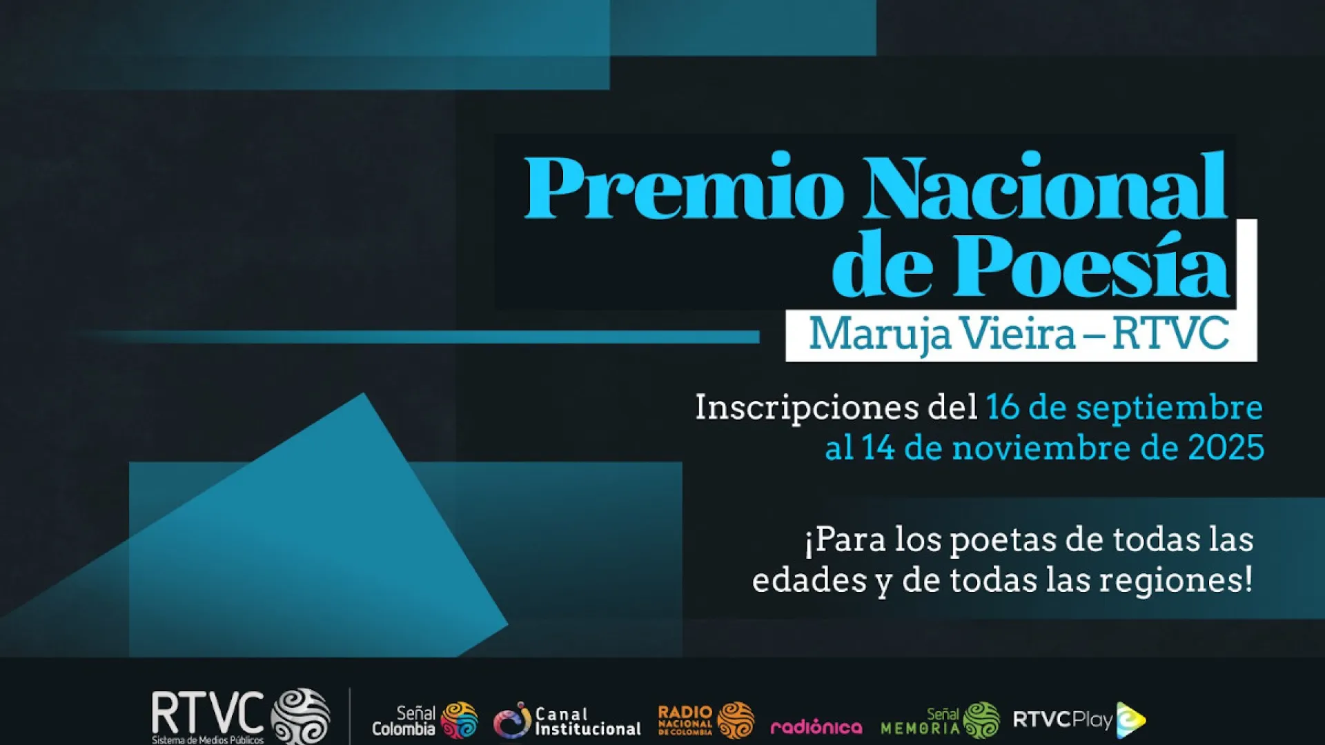 Convocatoria del Premio Nacional de Poesía Maruja Vieira – RTVC 