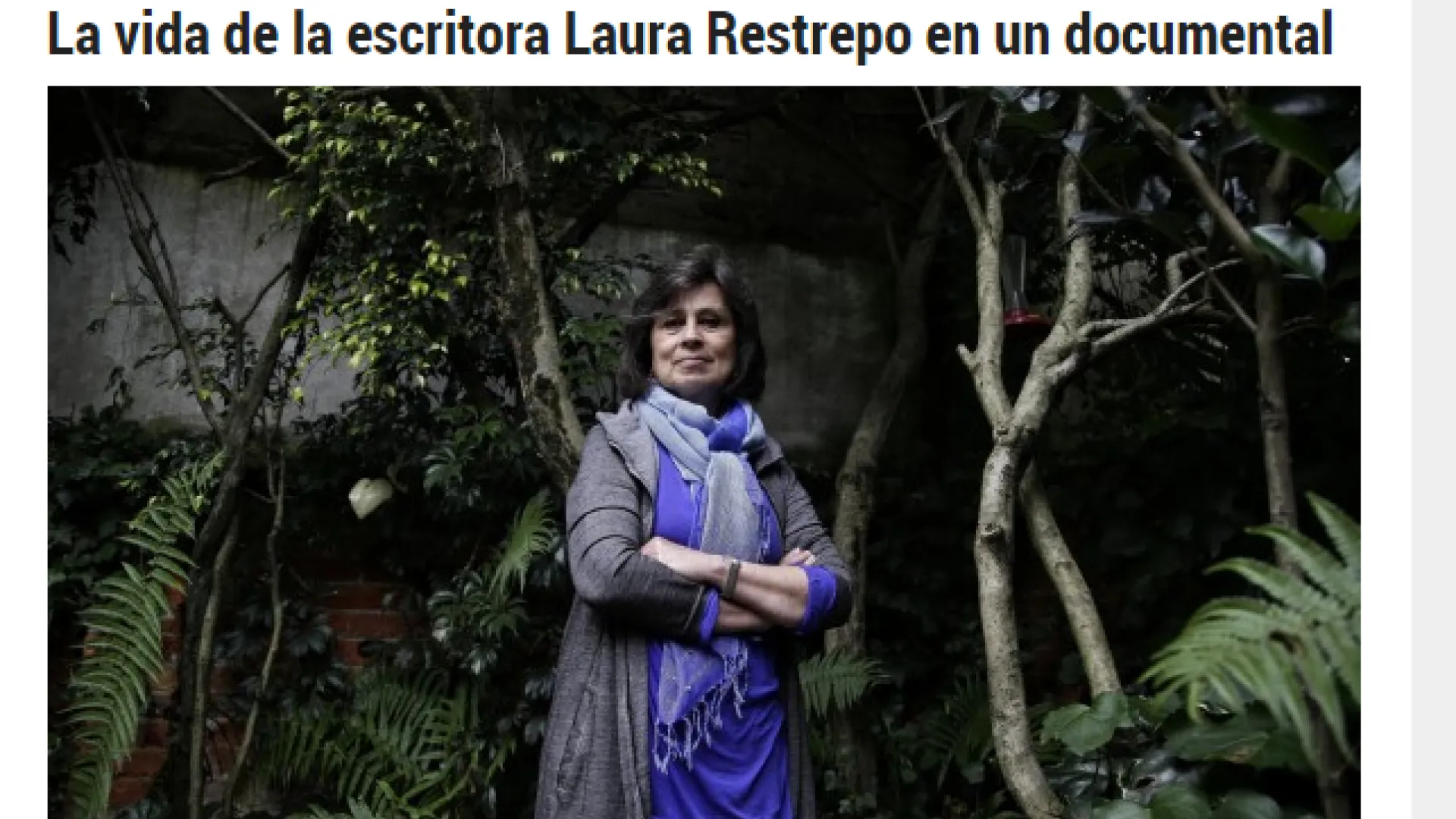 La vida de la escritora Laura Restrepo en un documental