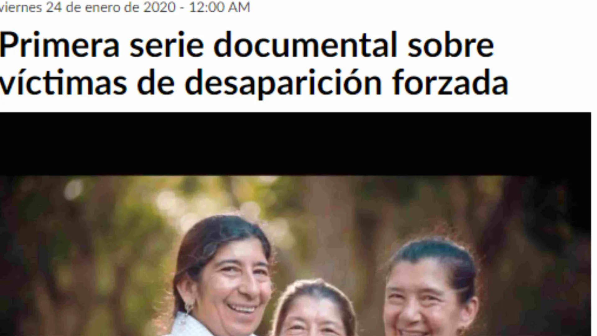 Vanguardia destaca nueva serie de Canal Institucional