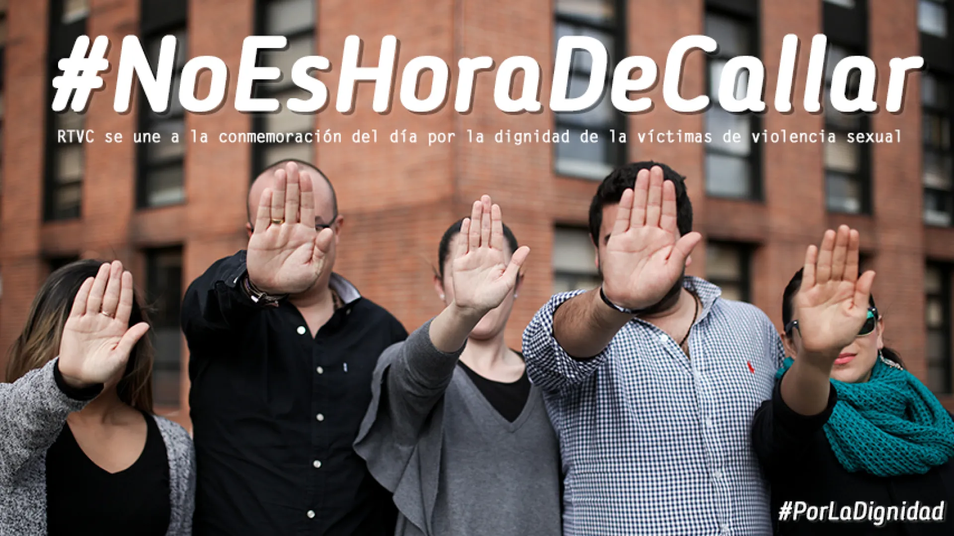 En RTVC nos unimos a la campaña #PorLaDignidad de las víctimas de violencia sexual