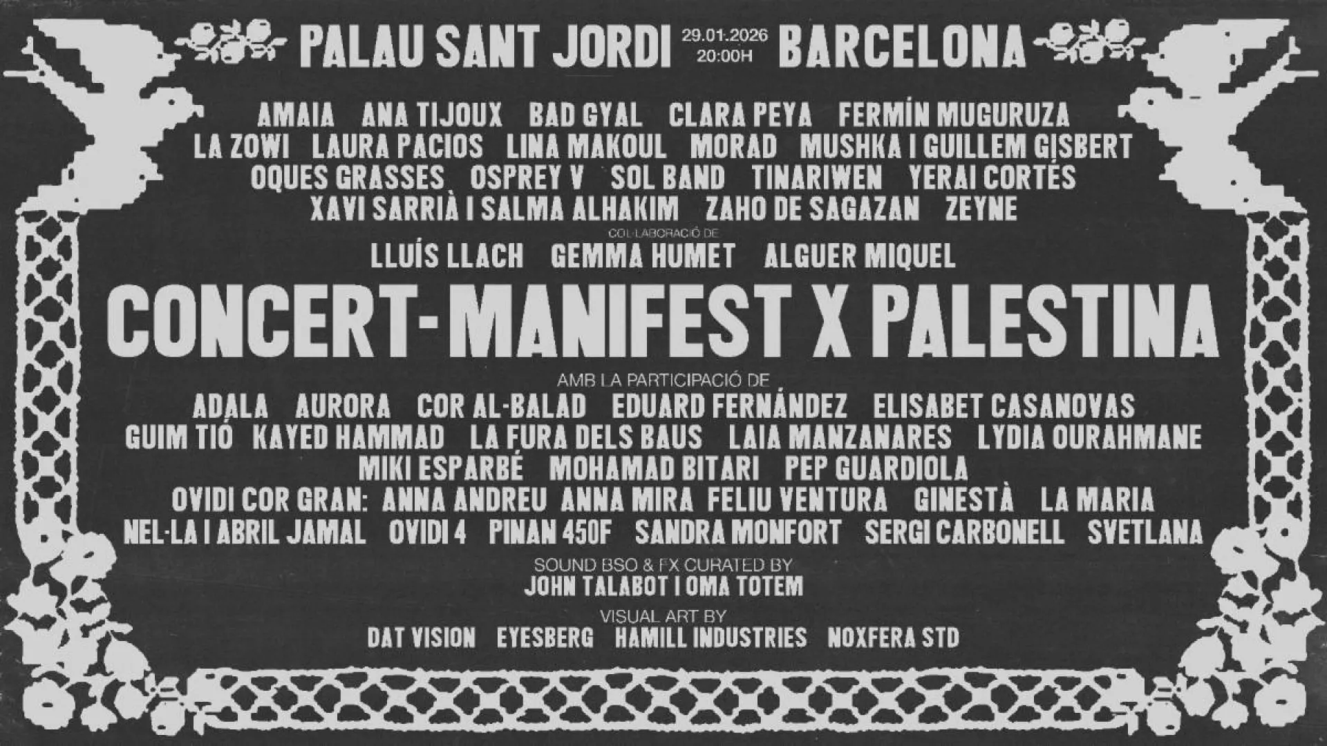 Señal Colombia transmitió histórico concierto en favor del pueblo palestino