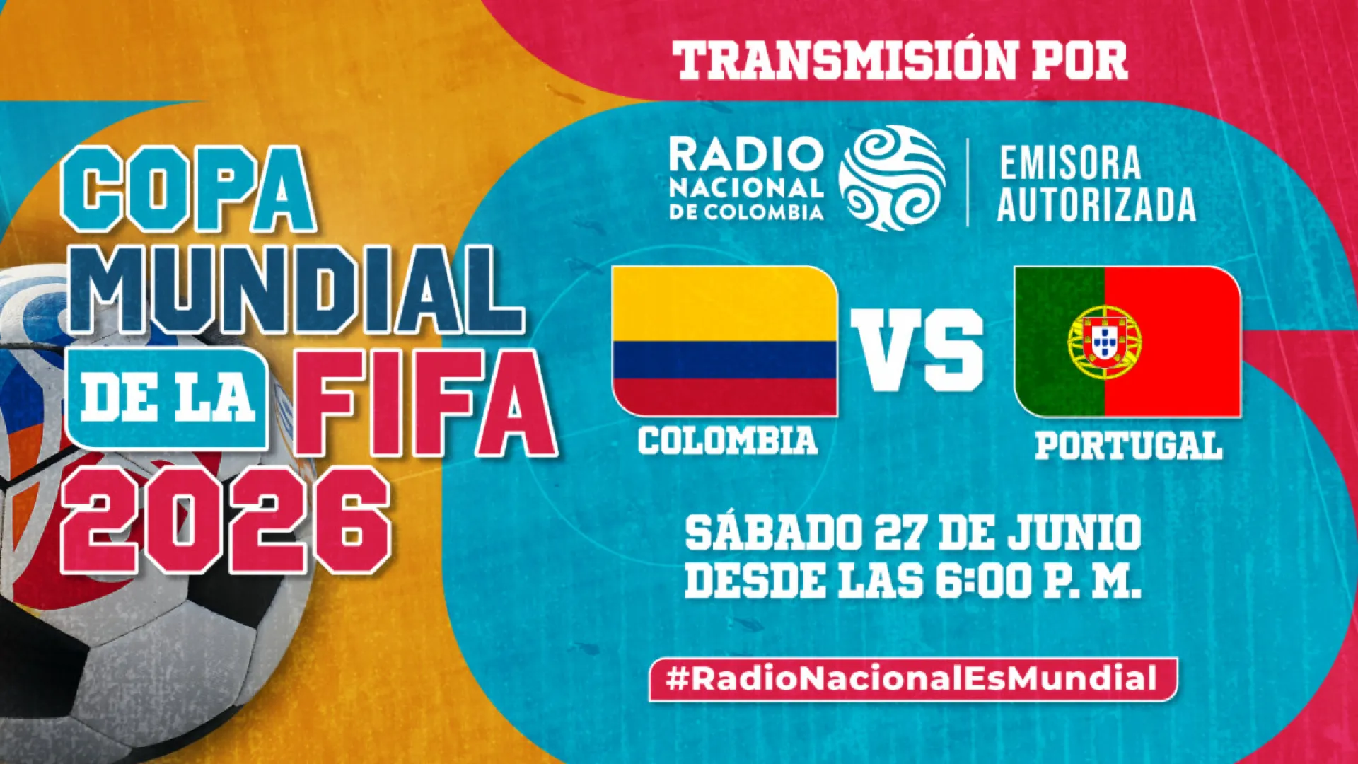 Colombia vs. Portugal: el líder de grupo se conocerá por Radio Nacional de Colombia